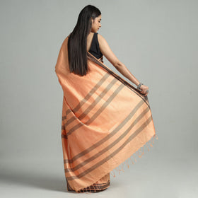 Buy Traditional Vidarbha Tussar Silk Cotton Handloom Saree with Woven Border 43 Online l iTokri.com