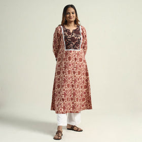 Buy Vanaspati Hand Block Printed Cotton Kurta Online at iTokri.com