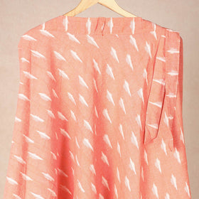 Peach Wrap Around Cotton Pochampally Ikat Skirt