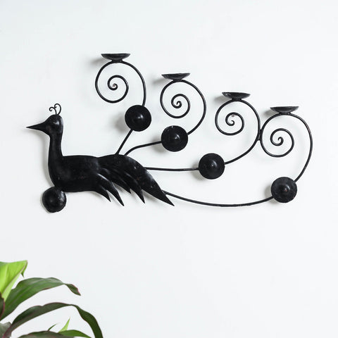 Deer - Bastar Tribal Wrought Iron Candle Stand Online in India 