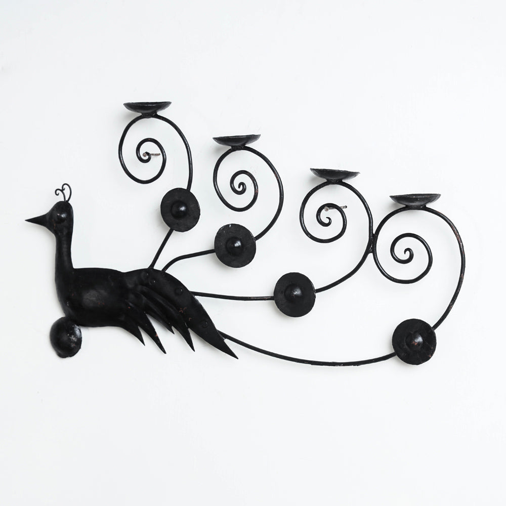 Deer - Bastar Tribal Wrought Iron Candle Stand Online in India 