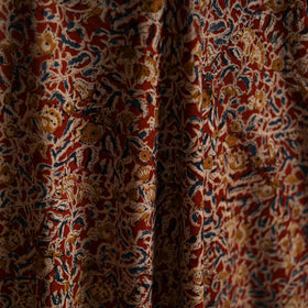 Pedana block print natural dyed cotton kalamkari fabric 08