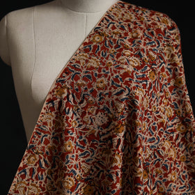Pedana block print natural dyed cotton kalamkari fabric 08