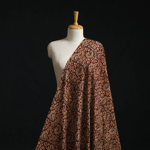 Pedana block print natural dyed cotton kalamkari fabric 16