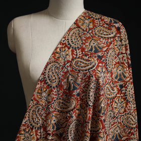 Pedana block print natural dyed cotton kalamkari fabric 17