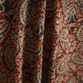 Pedana block print natural dyed cotton kalamkari fabric 17