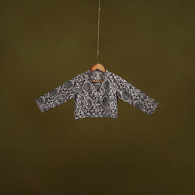 Pedana cotton natural dyed kalamkari readymade blouse 01