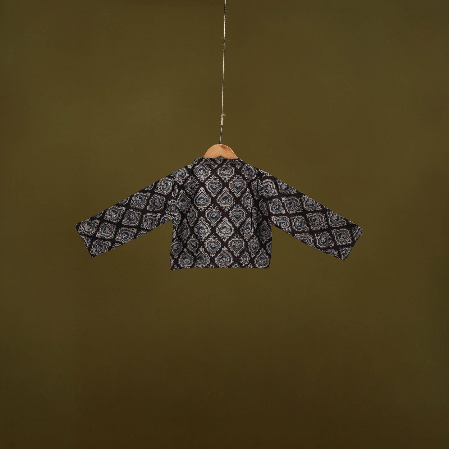 Pedana cotton natural dyed kalamkari readymade blouse 02