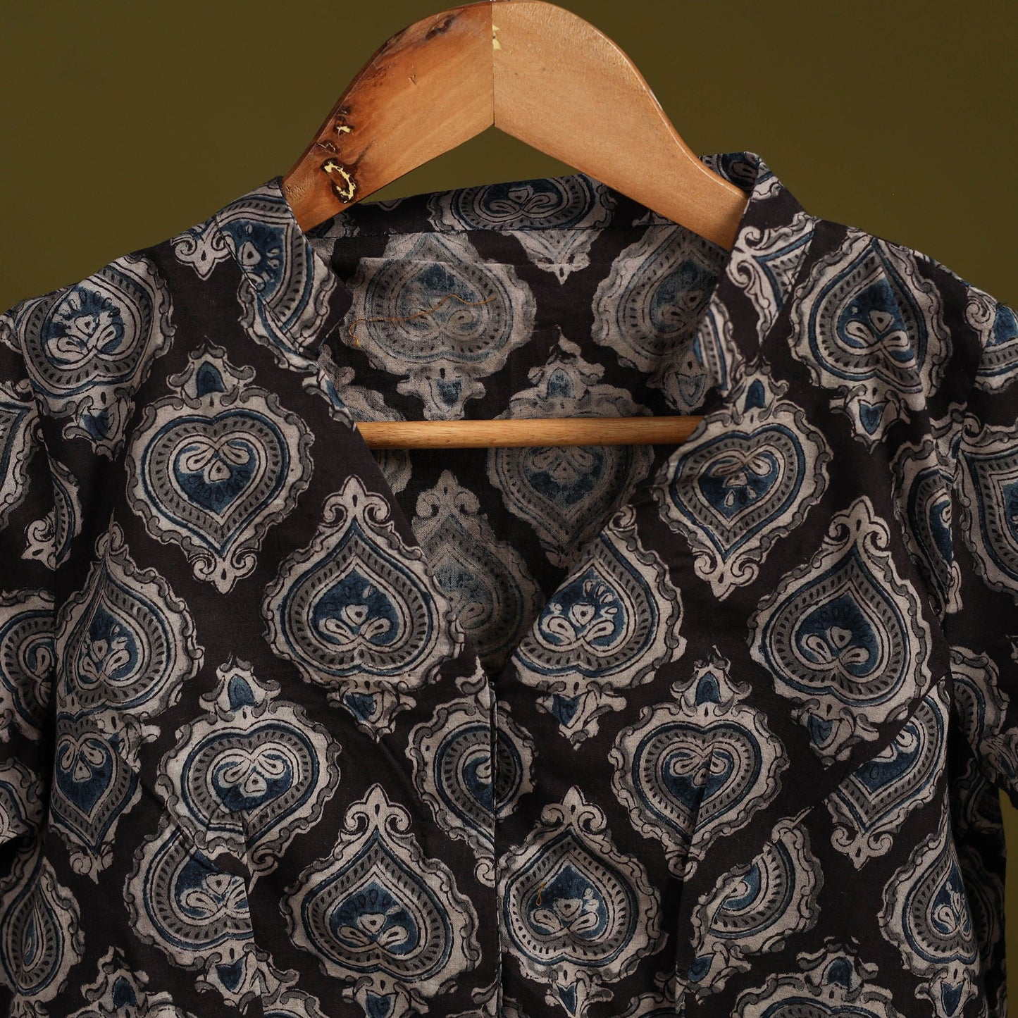 Pedana cotton natural dyed kalamkari readymade blouse 02