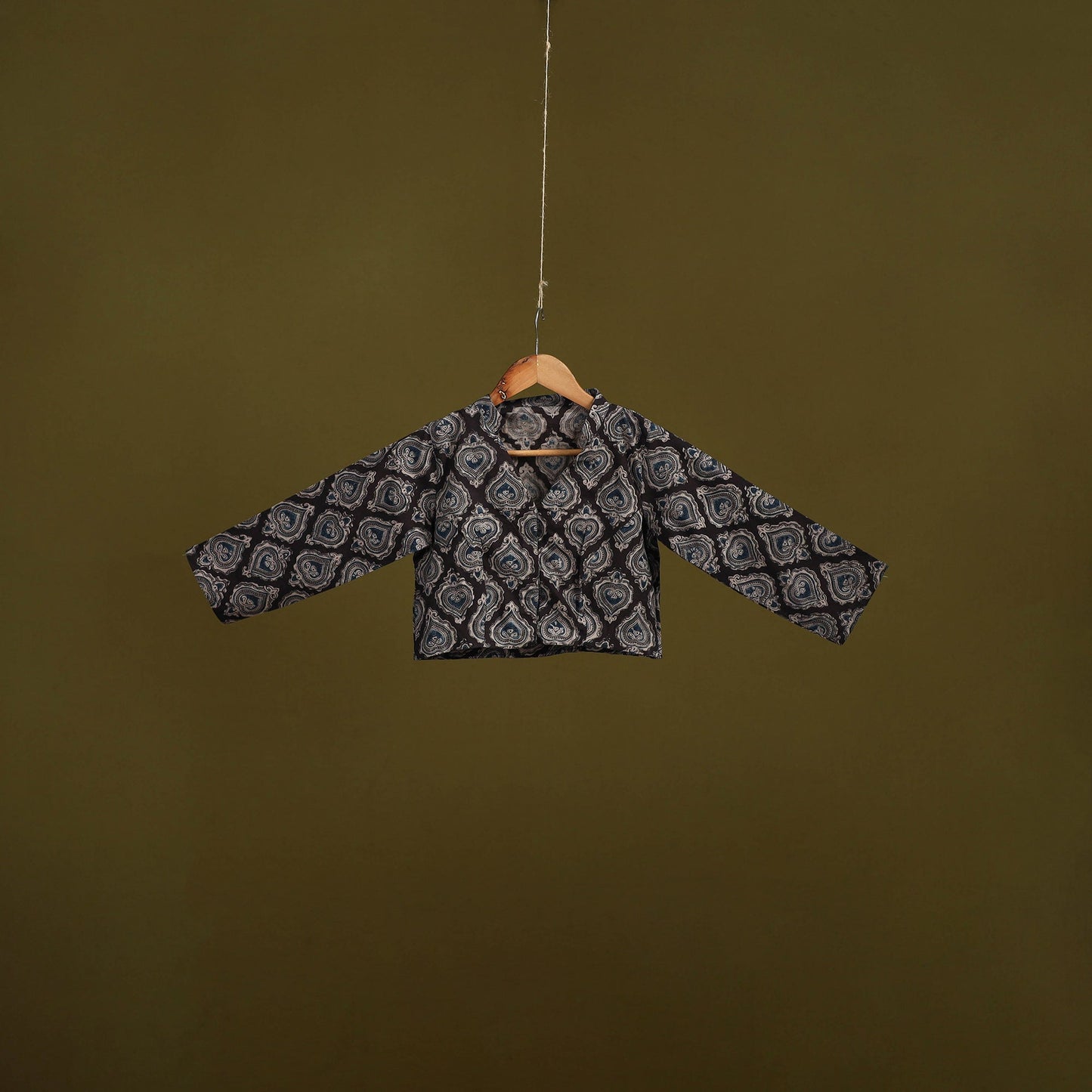 Pedana cotton natural dyed kalamkari readymade blouse 02