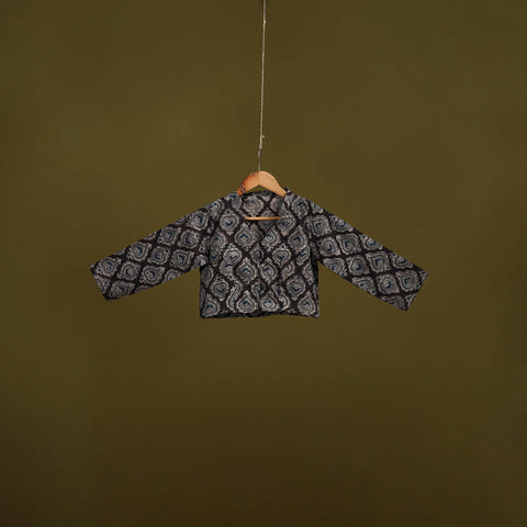 Pedana cotton natural dyed kalamkari readymade blouse 02