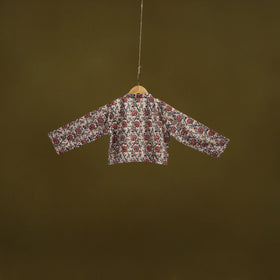 Pedana cotton natural dyed kalamkari readymade blouse 03