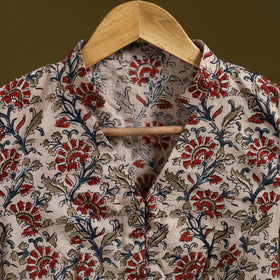 Pedana cotton natural dyed kalamkari readymade blouse 03