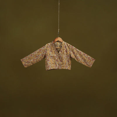 Pedana cotton natural dyed kalamkari readymade blouse 04