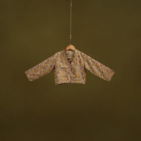 Pedana cotton natural dyed kalamkari readymade blouse 04