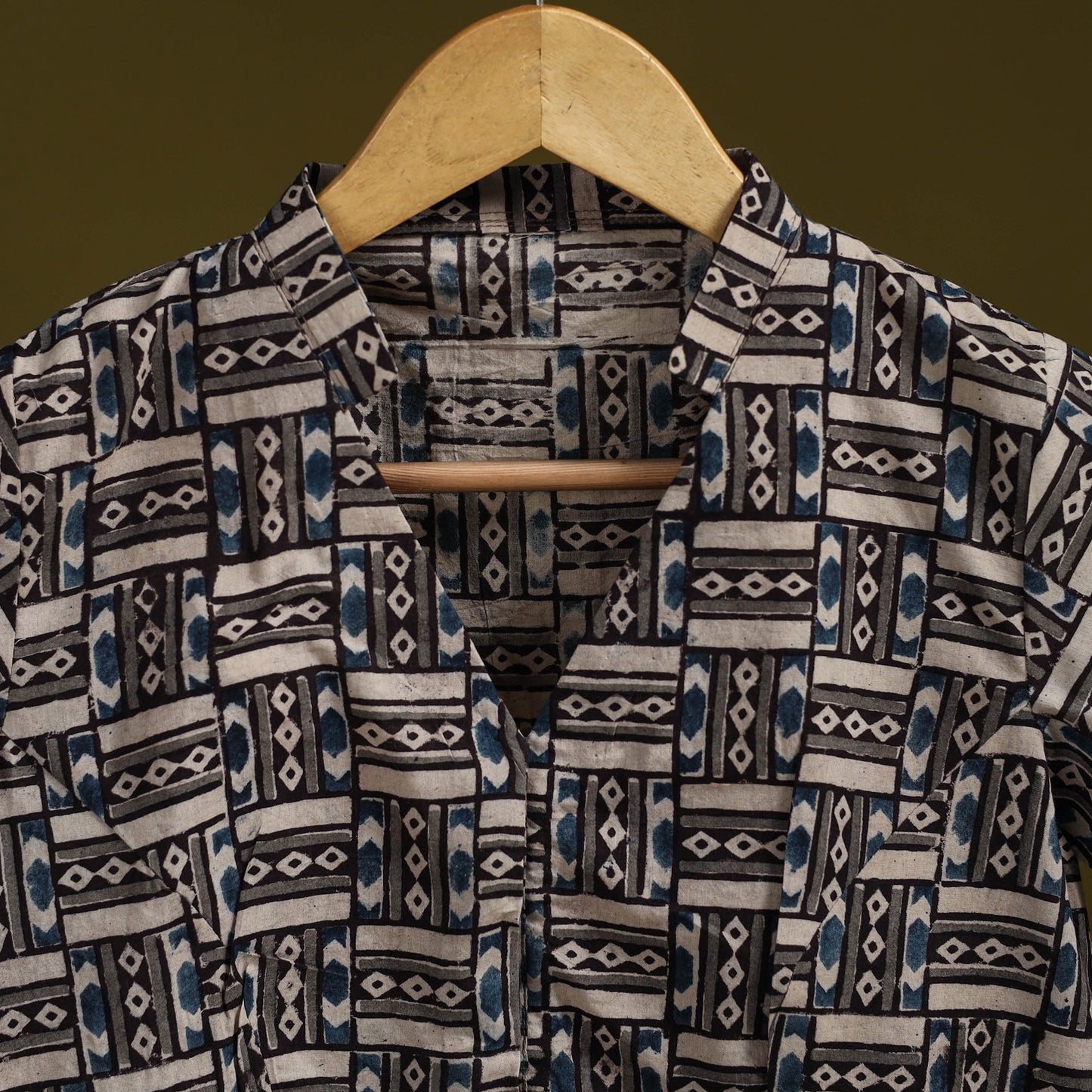 Pedana cotton natural dyed kalamkari readymade blouse 05