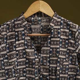 Pedana cotton natural dyed kalamkari readymade blouse 05