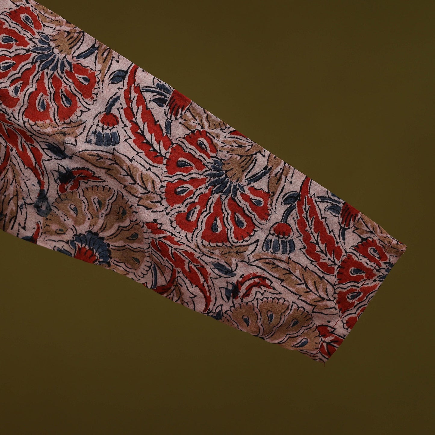 Pedana cotton natural dyed kalamkari readymade blouse 06