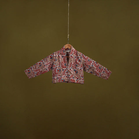 Pedana cotton natural dyed kalamkari readymade blouse 06