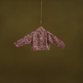 Pedana cotton natural dyed kalamkari readymade blouse 06