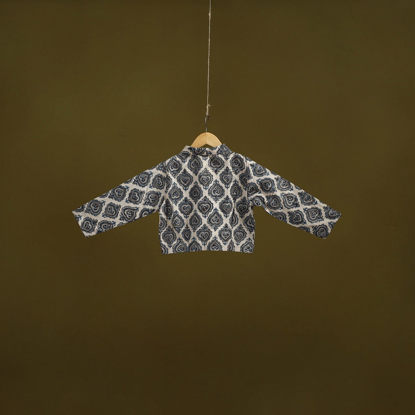 Pedana cotton natural dyed kalamkari readymade blouse 07