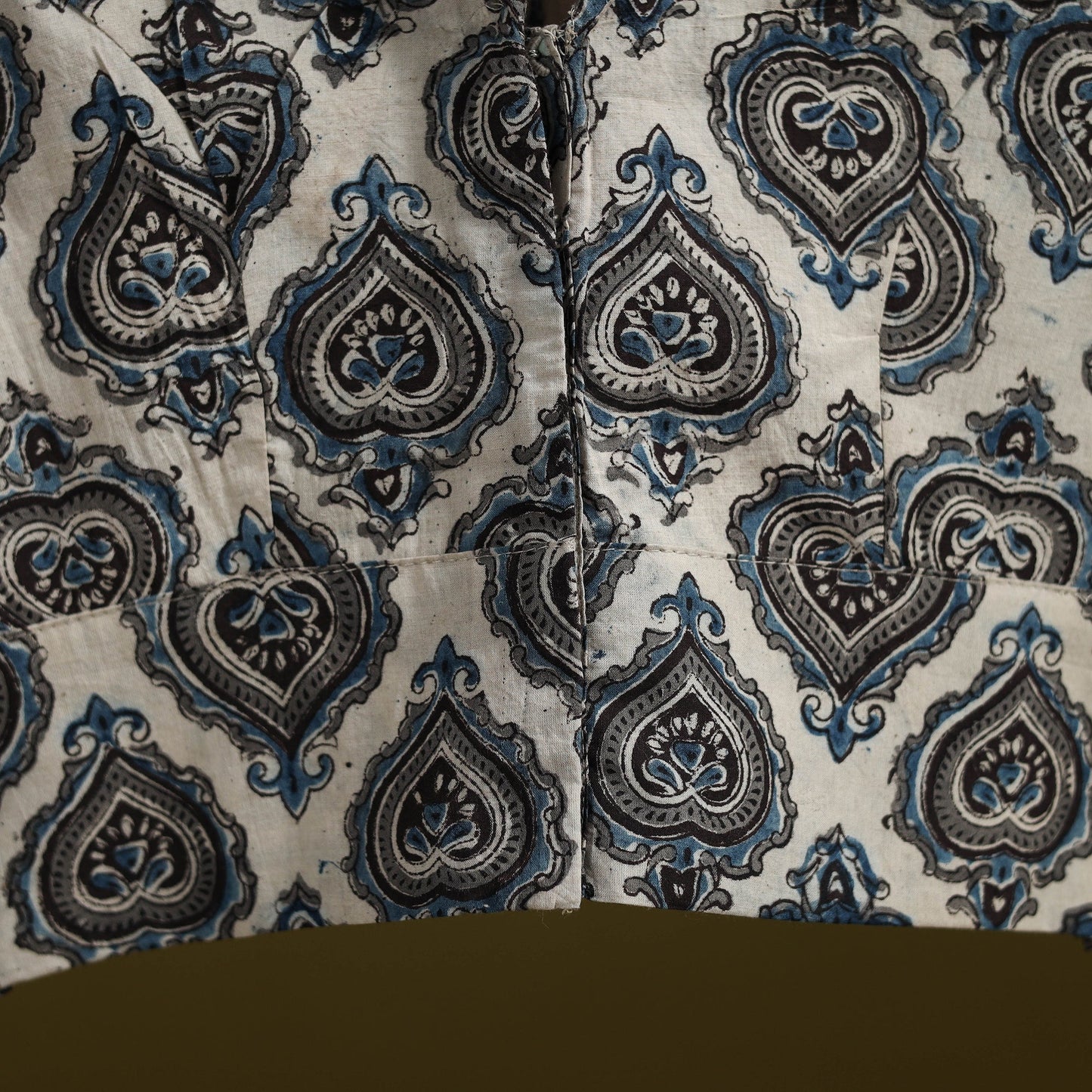 Pedana cotton natural dyed kalamkari readymade blouse 07