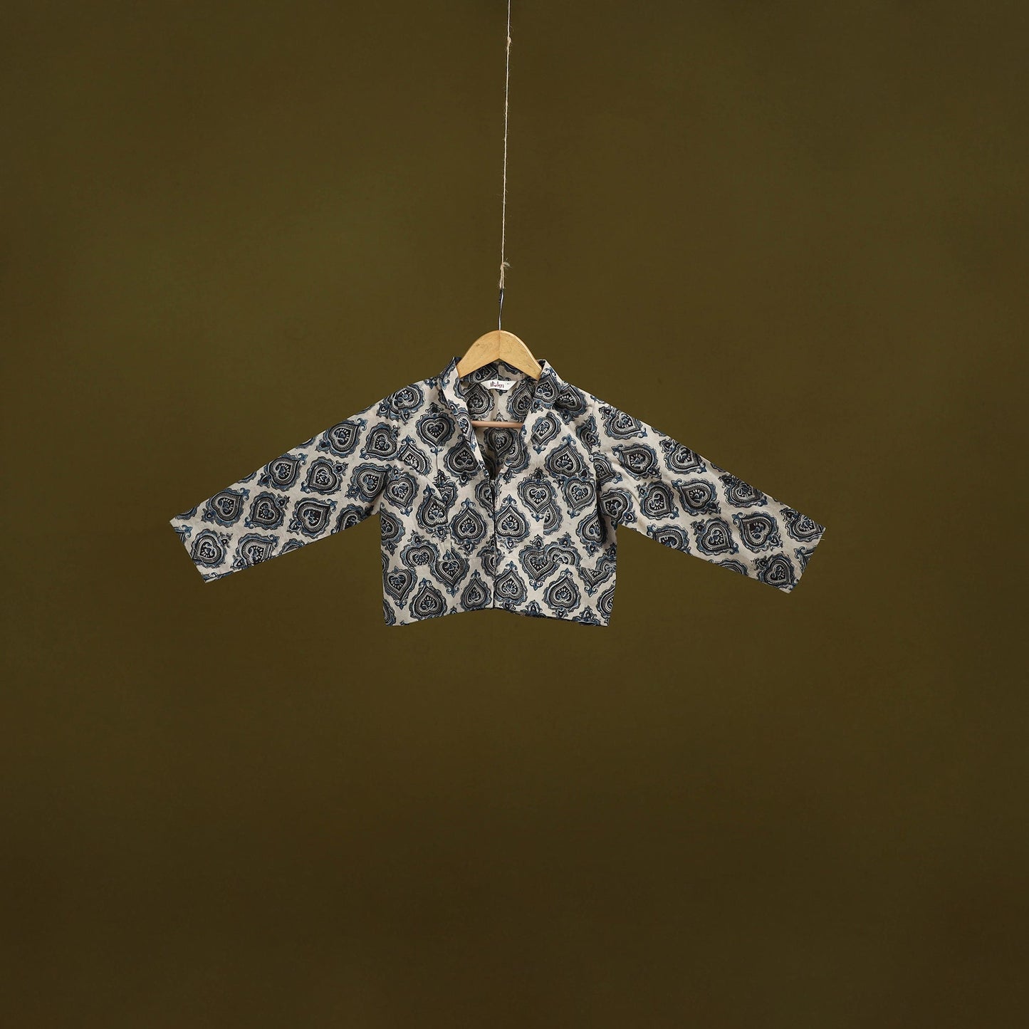 Pedana cotton natural dyed kalamkari readymade blouse 07