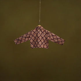 Pedana cotton natural dyed kalamkari readymade blouse 08