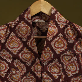 Pedana cotton natural dyed kalamkari readymade blouse 08