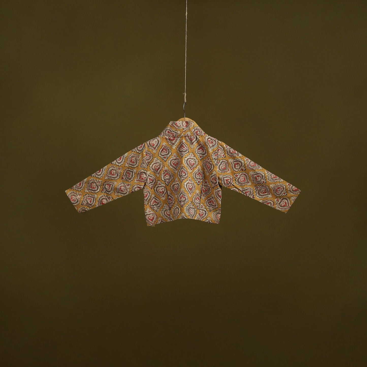 Pedana cotton natural dyed kalamkari readymade blouse 09