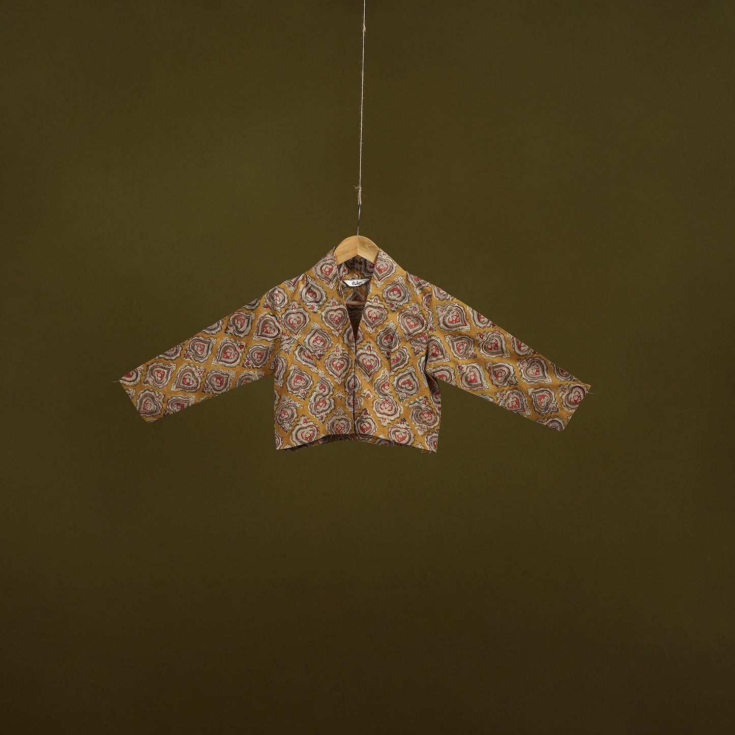 Pedana cotton natural dyed kalamkari readymade blouse 09