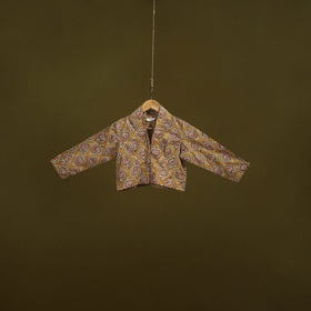 Pedana cotton natural dyed kalamkari readymade blouse 09