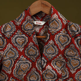 Pedana cotton natural dyed kalamkari readymade blouse 10