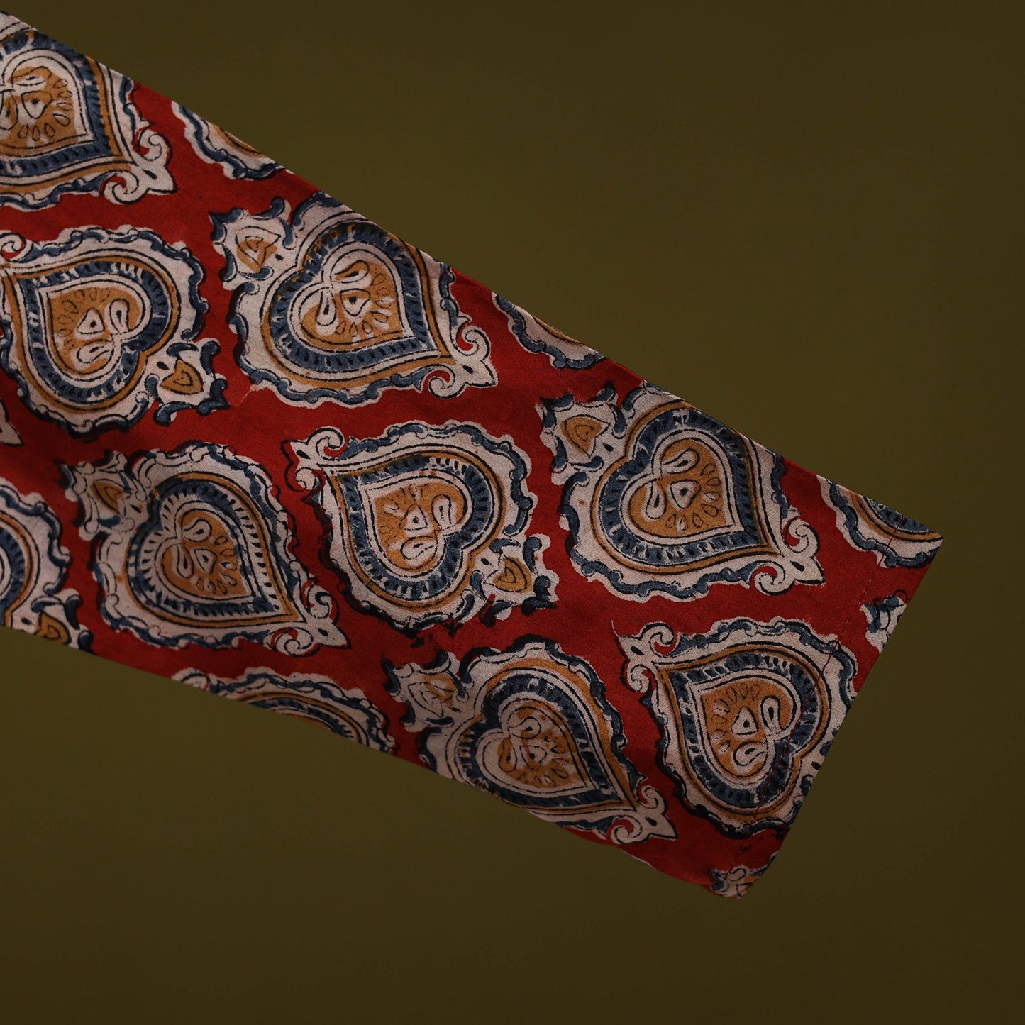 Pedana cotton natural dyed kalamkari readymade blouse 10