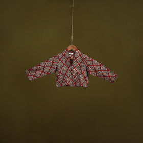 Pedana cotton natural dyed kalamkari readymade blouse 10