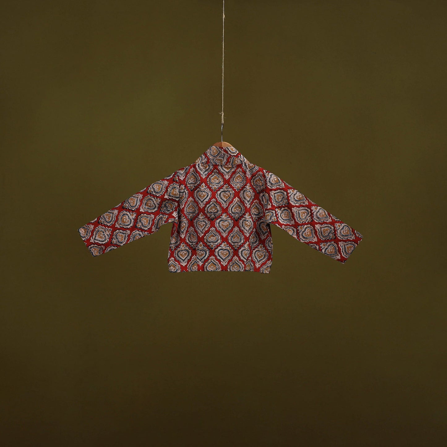 Pedana cotton natural dyed kalamkari readymade blouse 10