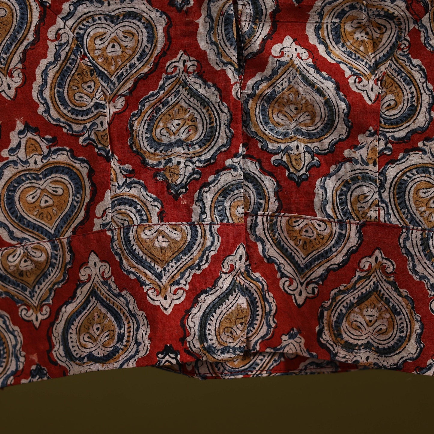 Pedana cotton natural dyed kalamkari readymade blouse 10