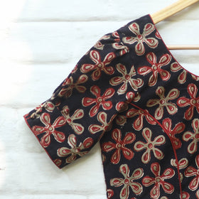 Buy Pedana Block Print Cotton Stitched Kalamkari Blouse
