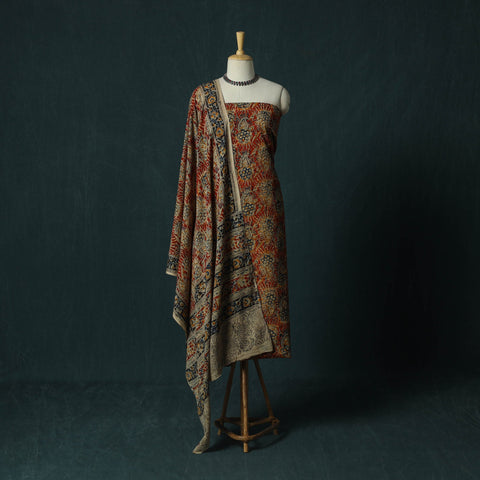 Pedana hand block print natural dyed cotton kalamkari 2pc