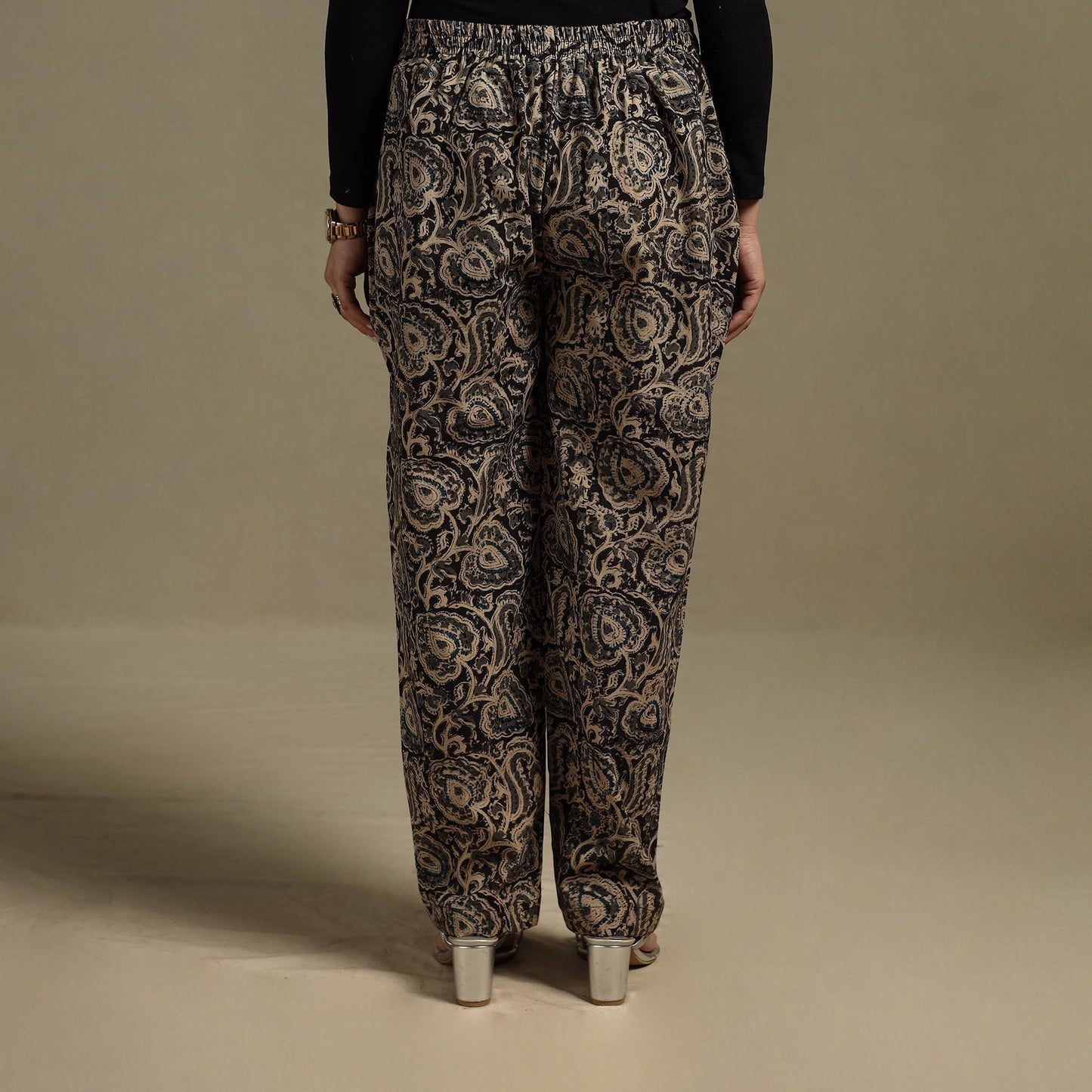 Pedana hand natural dyed cotton kalamkari pant 21