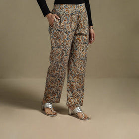 Pedana hand natural dyed cotton kalamkari pant 22