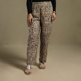 Pedana hand natural dyed cotton kalamkari pant 22