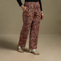 Pedana hand natural dyed cotton kalamkari pant 25