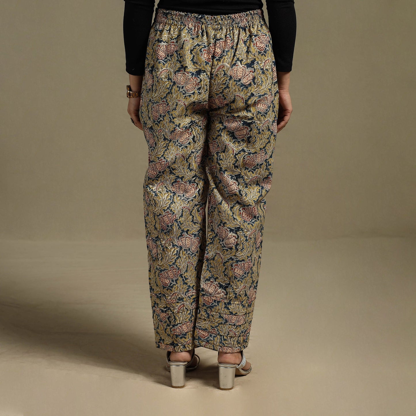 Pedana hand natural dyed cotton kalamkari pant 27