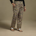 Pedana hand natural dyed cotton kalamkari pant 27