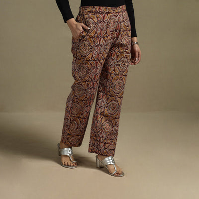 Pedana hand natural dyed cotton kalamkari pant 30