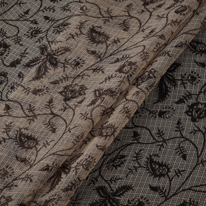 Pedana hand block print natural dyed kota doria cotton