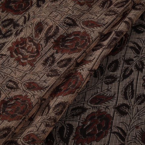Pedana hand block print natural dyed kota doria cotton