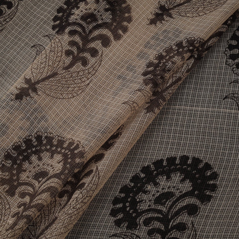 Pedana hand block print natural dyed kota doria cotton