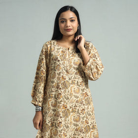Pedana kalamkari block printed cotton co-ord set